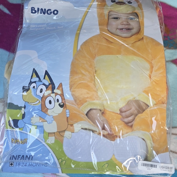 Spirit Bingo Infant Costume - Orange and Yellow - Picture 2 of 7